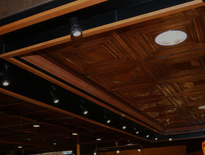 Embossed Metal Ceilings and Walls.  Tin Ceilings