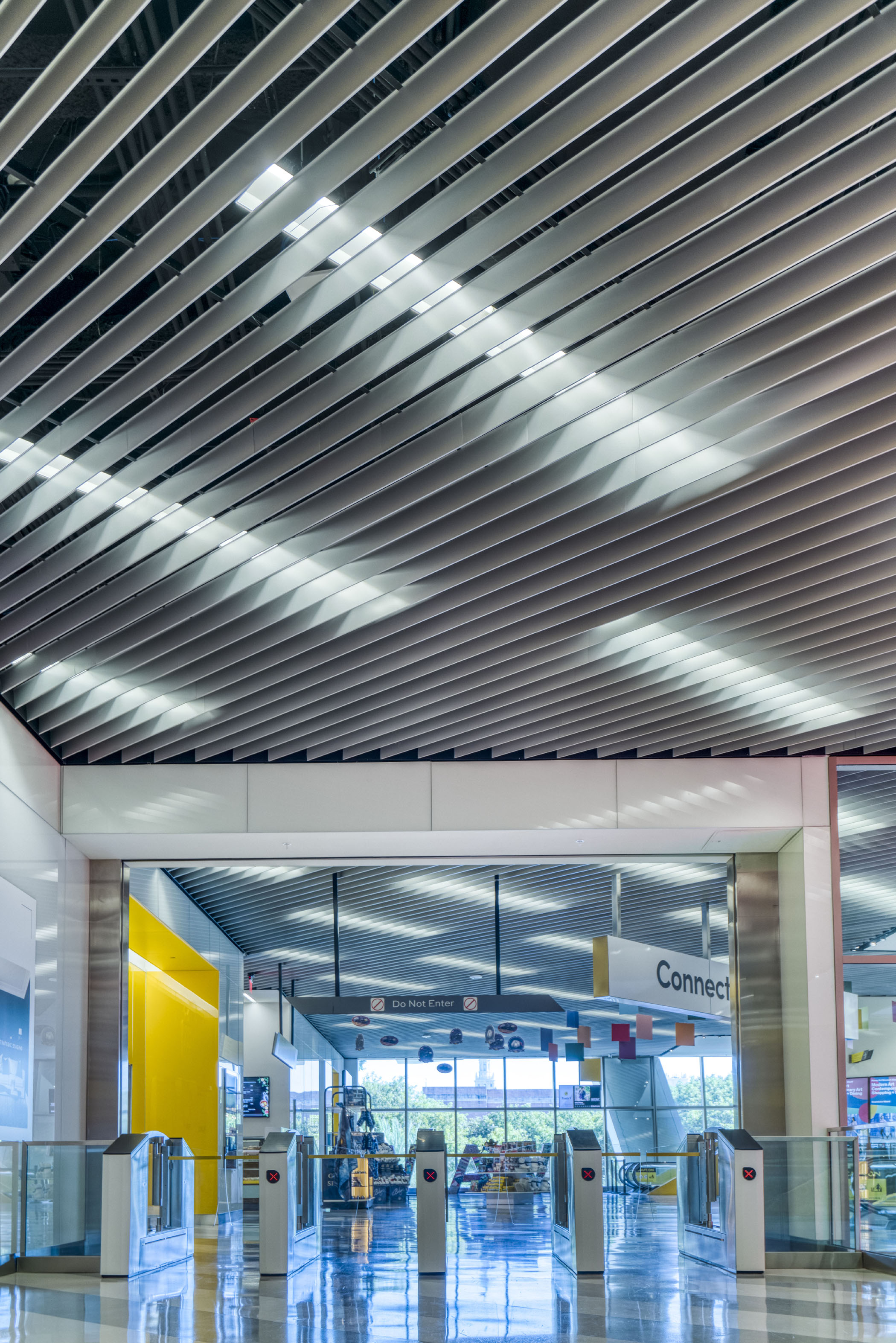 Linear Omega Baffle Thin Profile Metal Ceiling