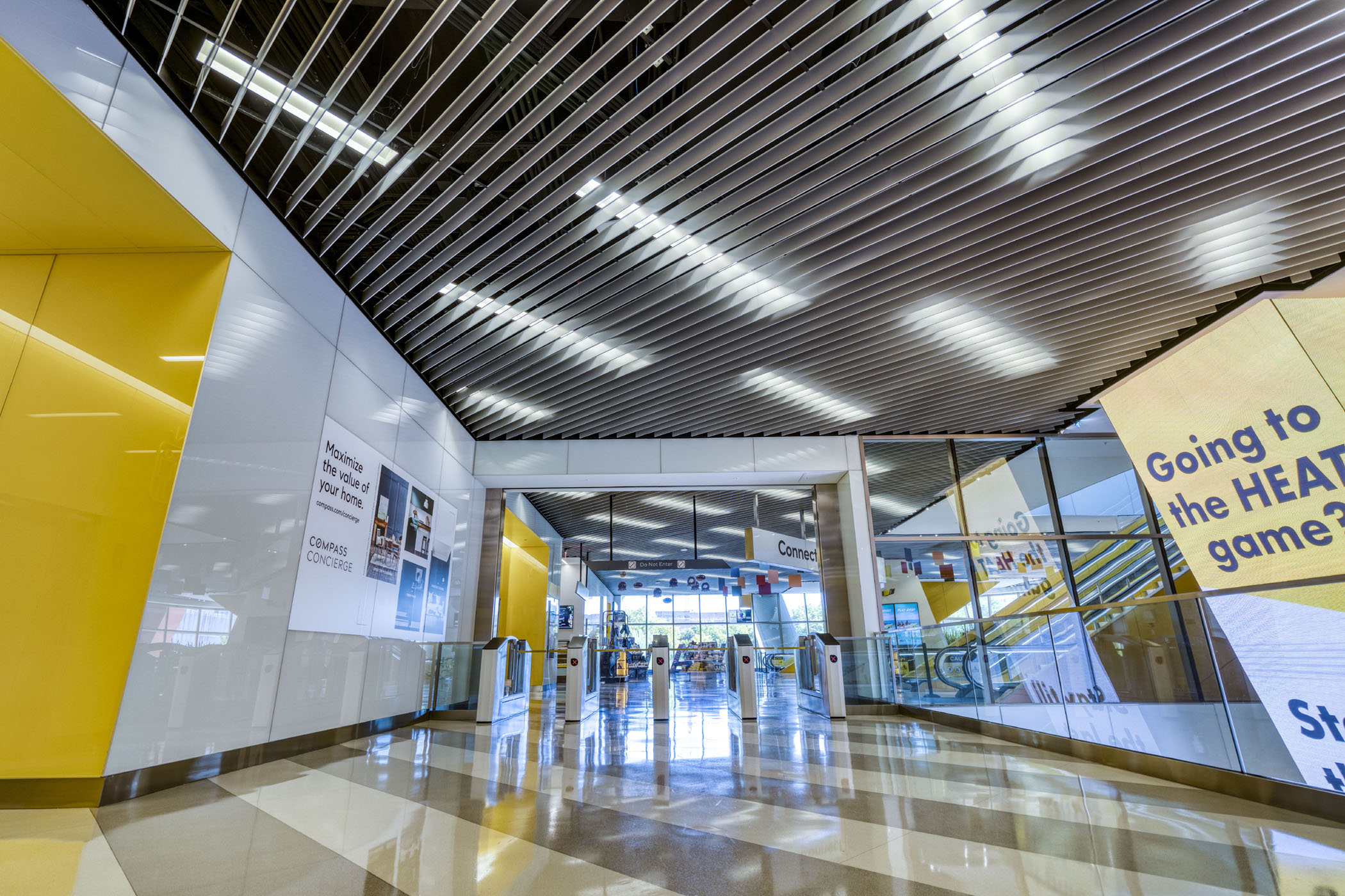 Linear Omega Baffle Thin Profile Metal Ceiling