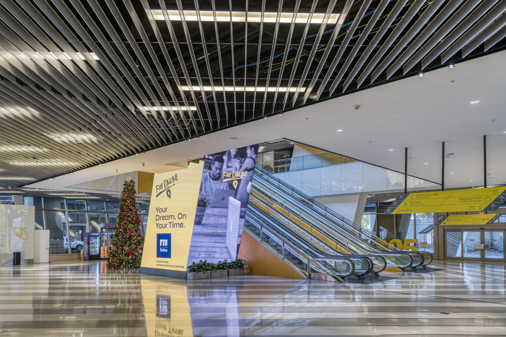 Linear Omega Baffle Thin Profile Metal Ceiling