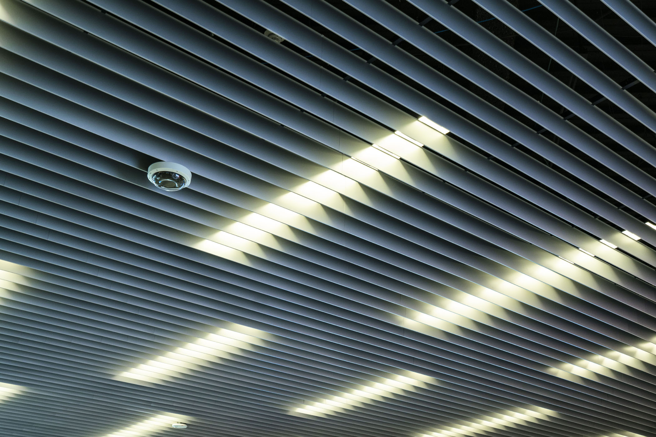Linear Omega Baffle Thin Profile Metal Ceiling