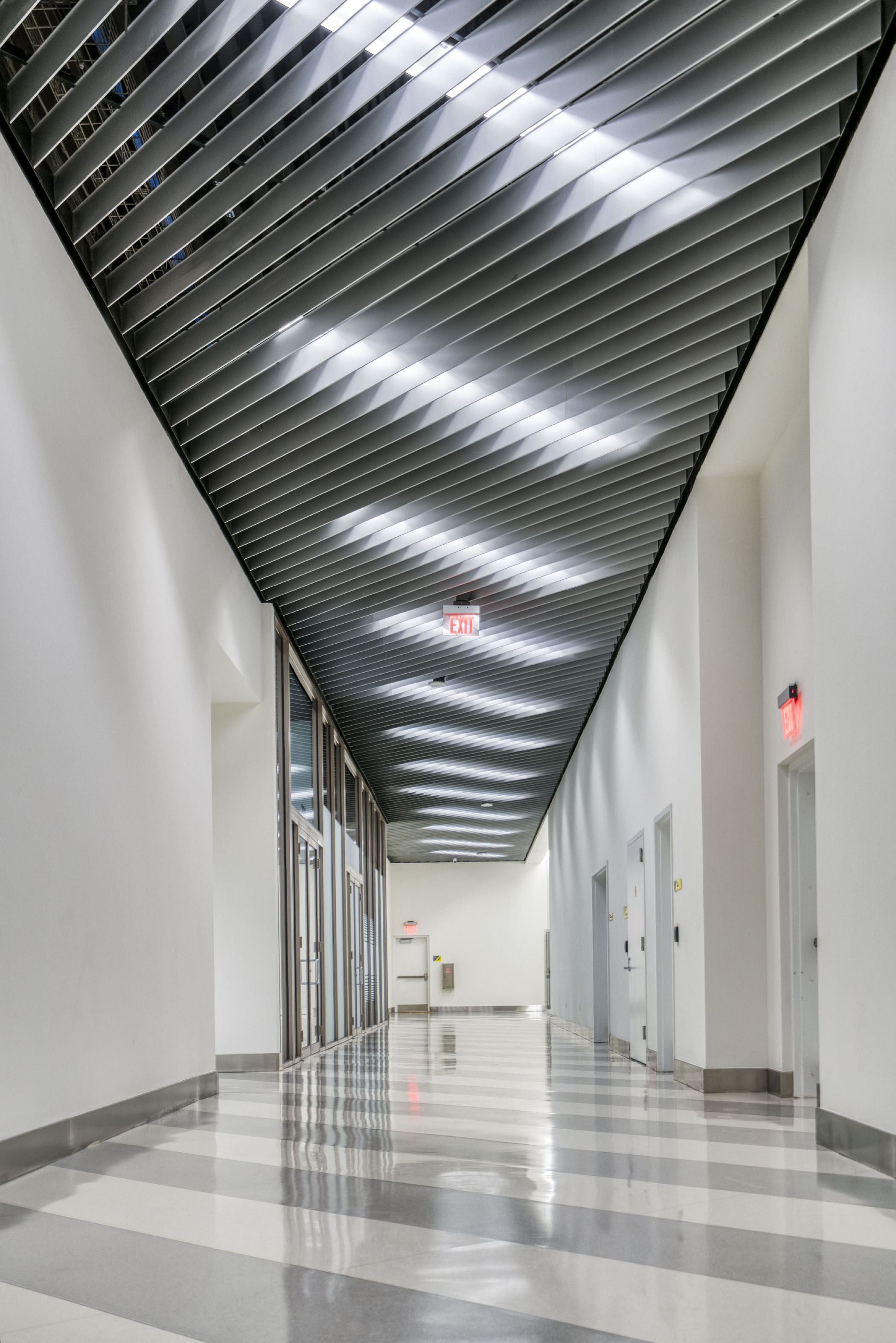 Linear Omega Baffle Thin Profile Metal Ceiling