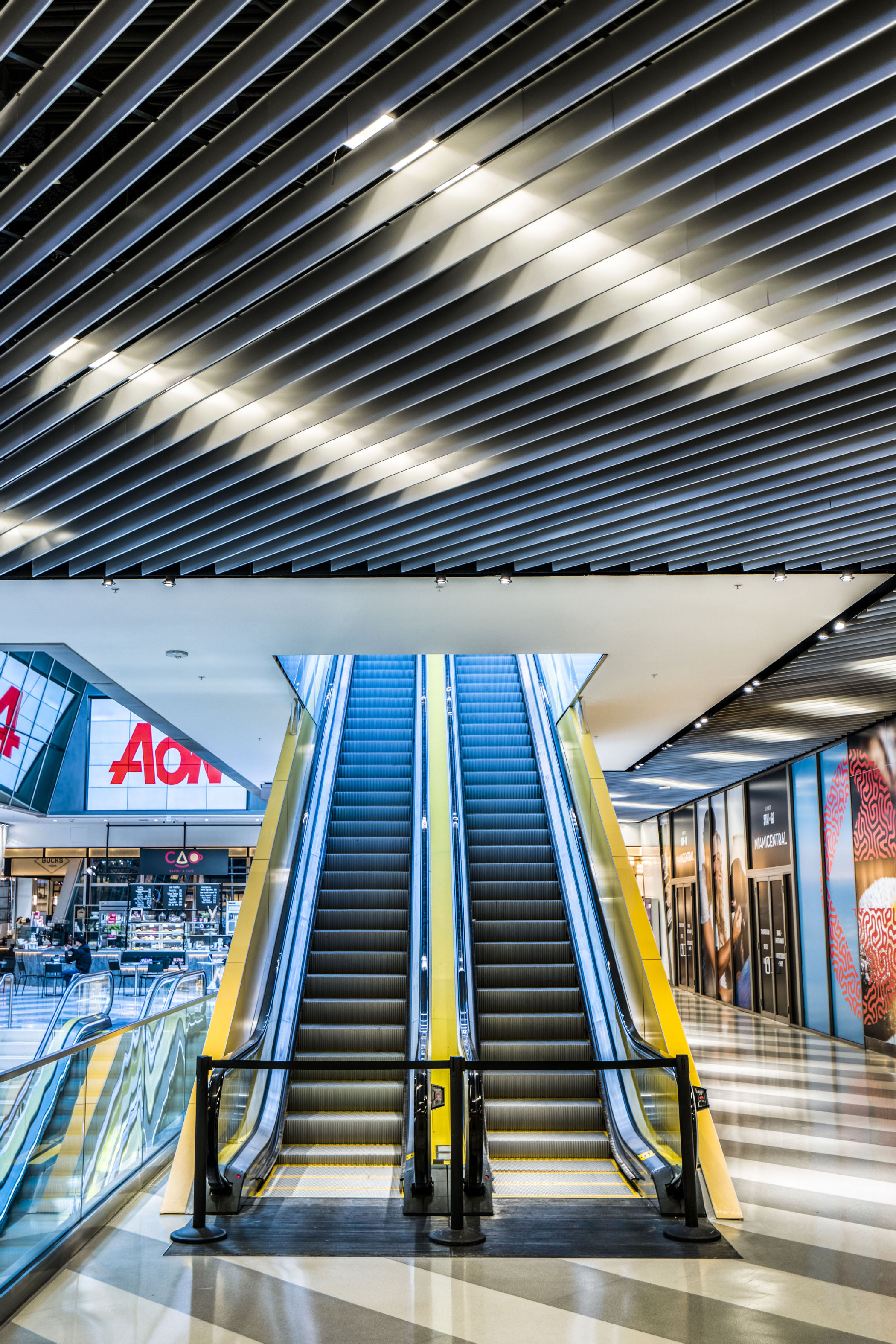 Linear Omega Baffle Thin Profile Metal Ceiling