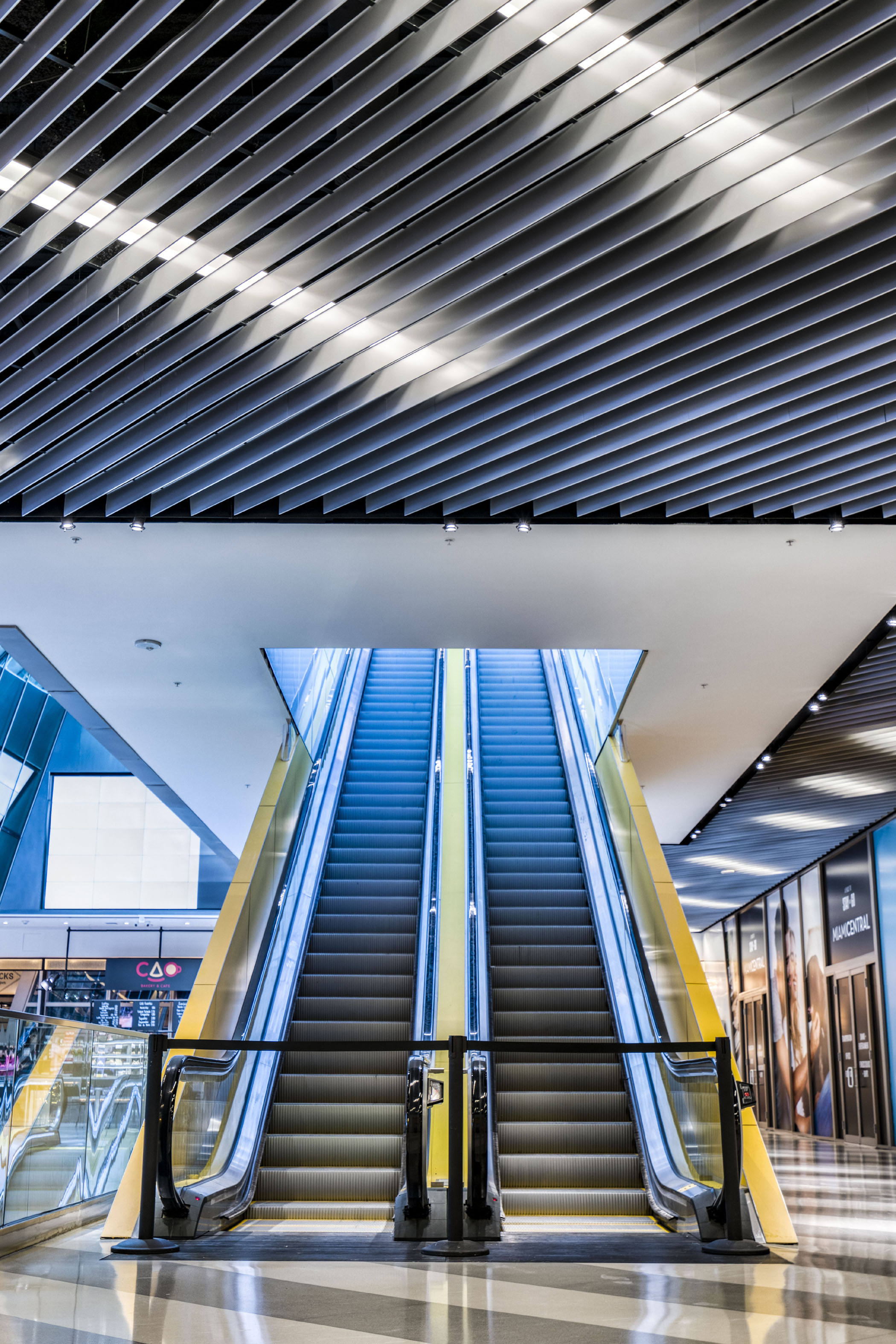 Linear Omega Baffle Thin Profile Metal Ceiling