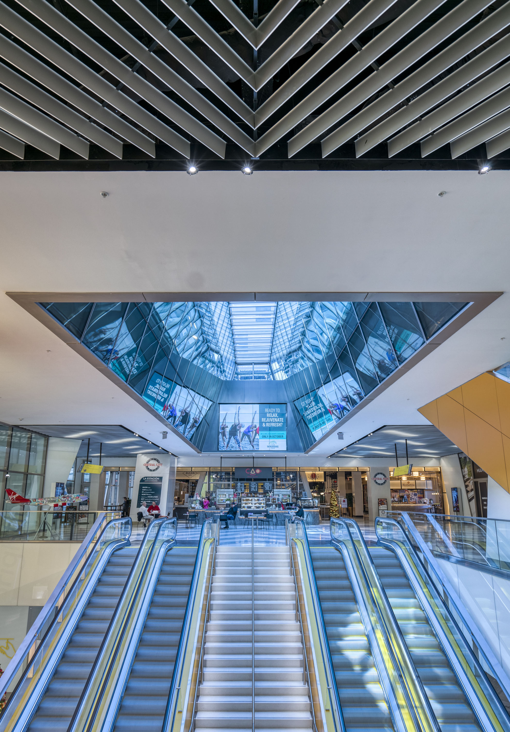 Linear Omega Baffle Thin Profile Metal Ceiling