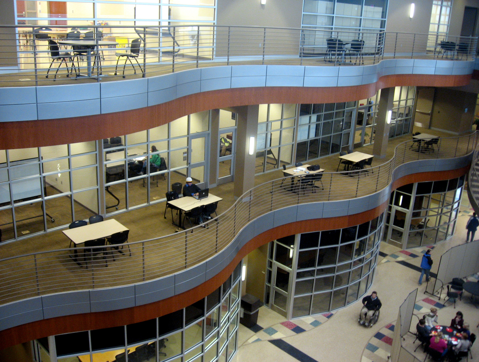 Ripple Wall Se;f Contained Corrugated Acoustical Metal Panels