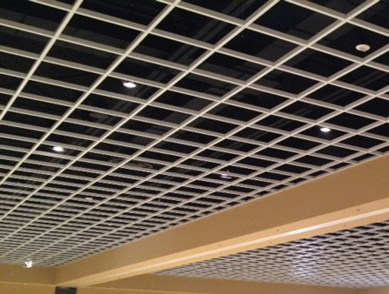 Open Beam Suspended Decorative Grid Metal Ceiling System