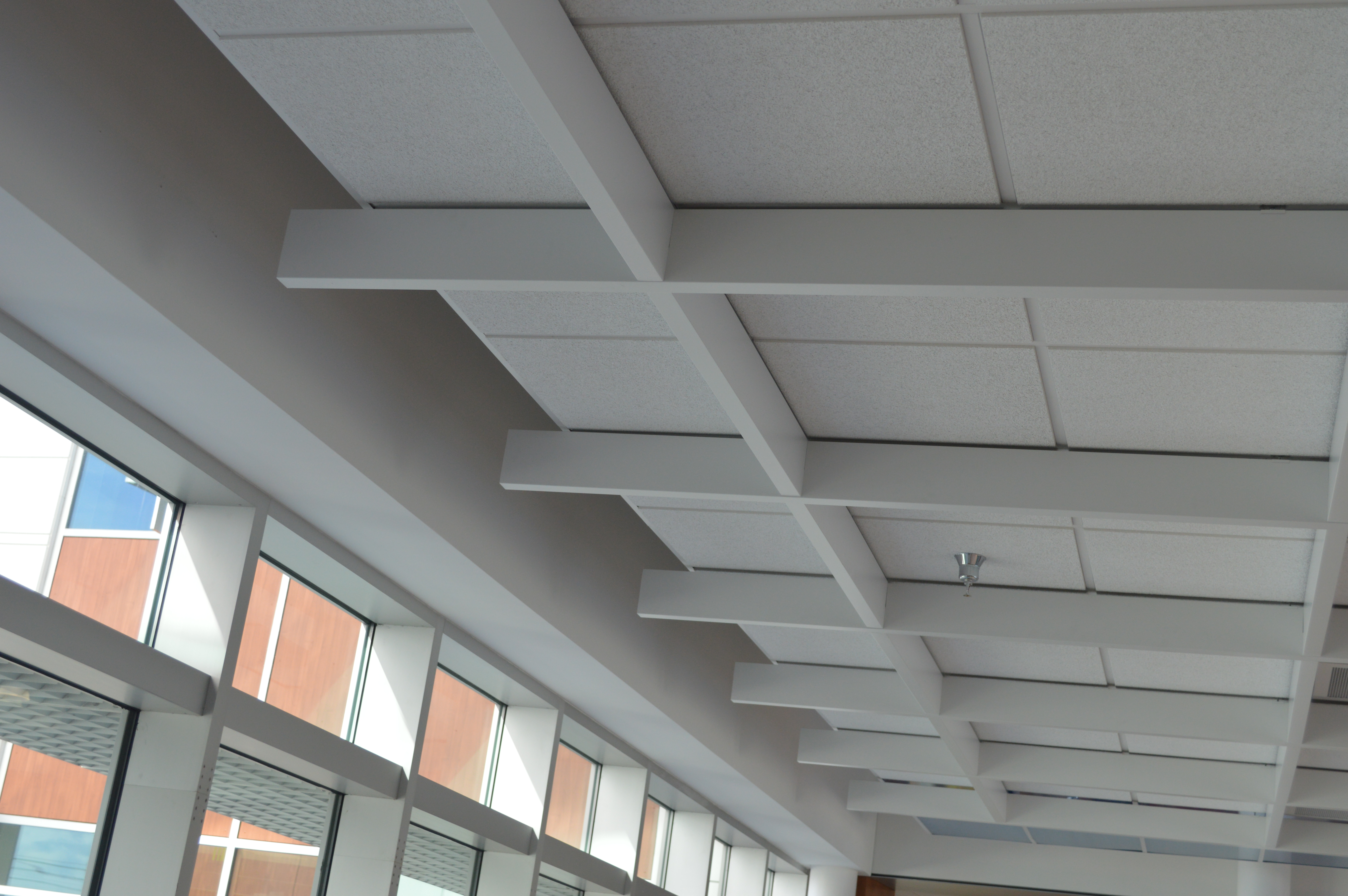 Open Beam Suspended Decorative Grid Metal Ceiling System